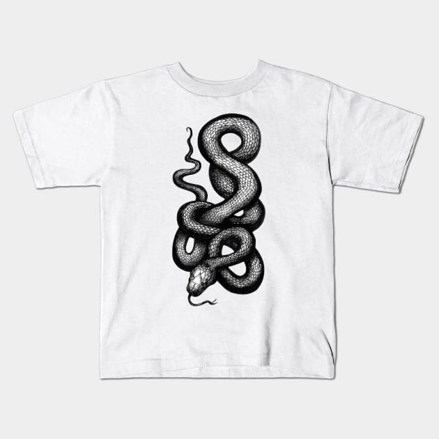 Snake Kids T-Shirt by Warbler Creative
